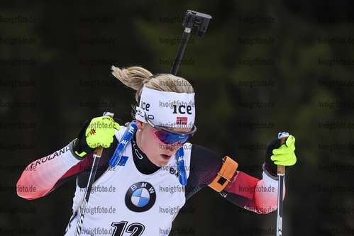 Oberhof, Germany, 12.01.2020, IBU Weltcup Biathlon Oberhof, Massenstart Damen, Marte Olsbu Roeiseland (Norway) in aktion, in action competes (Foto: Kevin Voigt/DeFodi images)