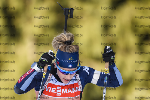14.01.2020, xkvx, Biathlon IBU Weltcup Ruhpolding, Training Damen, v.l. Federica Sanfilippo (Italy) in aktion / in action competes