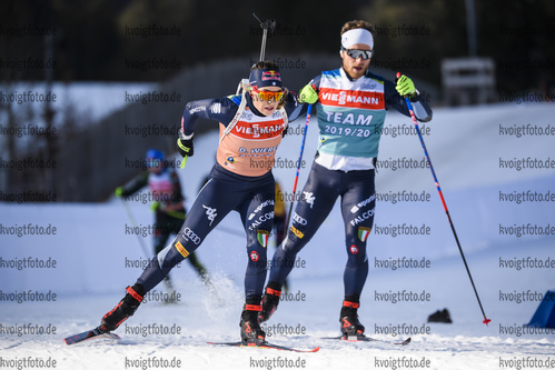 14.01.2020, xkvx, Biathlon IBU Weltcup Ruhpolding, Training Damen, v.l. Dorothea Wierer (Italy) in aktion / in action competes