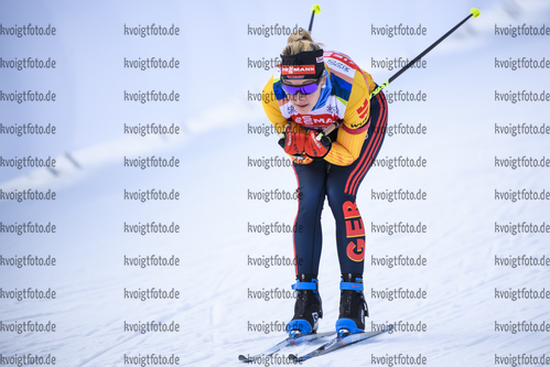 14.01.2020, xkvx, Biathlon IBU Weltcup Ruhpolding, Training Damen, v.l. Maren Hammerschmidt (Germany) in aktion / in action competes