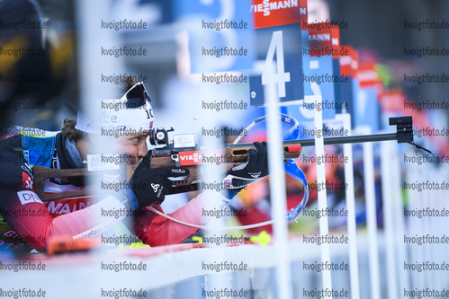 14.01.2020, xkvx, Biathlon IBU Weltcup Ruhpolding, Training Herren, v.l. Lars Helge Birkeland (Norway) in aktion am Schiessstand / at the shooting range
