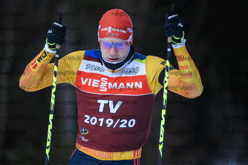 14.01.2020, xkvx, Biathlon IBU Weltcup Ruhpolding, Training Herren, v.l. Roman Ress (Germany) in aktion / in action competes