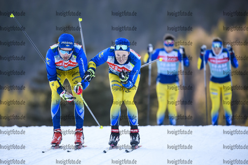 14.01.2020, xkvx, Biathlon IBU Weltcup Ruhpolding, Training Herren, v.l. Sweden Ski technician in aktion / in action competes