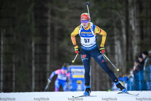 15.01.2019, xkvx, Biathlon IBU Weltcup Ruhpolding, Sprint Damen, v.l. Maren Hammerschmidt (Germany) in aktion / in action competes