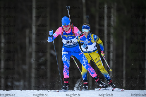 15.01.2019, xkvx, Biathlon IBU Weltcup Ruhpolding, Sprint Damen, v.l. Irina Starykh (Russia) in aktion / in action competes