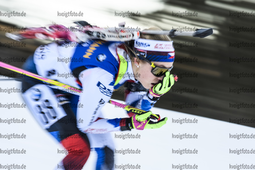 15.01.2019, xkvx, Biathlon IBU Weltcup Ruhpolding, Sprint Damen, v.l. Tereza Vobornikova (Czech Republic) in aktion / in action competes