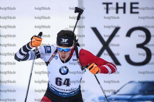 16.01.2019, xkvx, Biathlon IBU Weltcup Ruhpolding, Sprint Herren, v.l. Tobias Eberhard (Austria) in aktion / in action competes