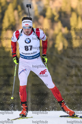 16.01.2019, xkvx, Biathlon IBU Weltcup Ruhpolding, Sprint Herren, v.l. Grzegorz Guzik (Poland) in aktion / in action competes