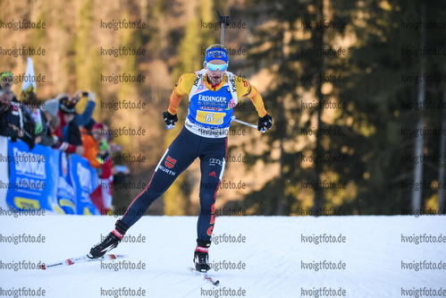 17.01.2019, xkvx, Biathlon IBU Weltcup Ruhpolding, Staffel Damen, v.l. Vanessa Hinz (Germany) in aktion / in action competes