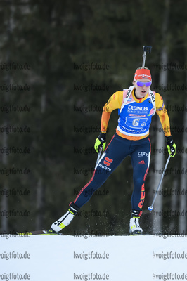 17.01.2019, xkvx, Biathlon IBU Weltcup Ruhpolding, Staffel Damen, v.l. Denise Herrmann (Germany) in aktion / in action competes