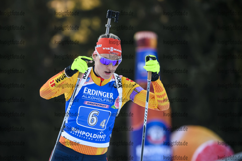 17.01.2019, xkvx, Biathlon IBU Weltcup Ruhpolding, Staffel Damen, v.l. Denise Herrmann (Germany) in aktion / in action competes