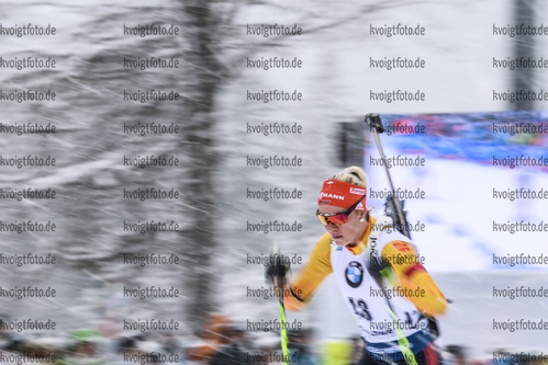 19.01.2019, xkvx, Biathlon IBU Weltcup Ruhpolding, Verfolgung Damen, v.l. Maren Hammerschmidt (Germany) in aktion / in action competes