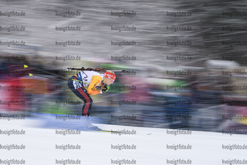19.01.2019, xkvx, Biathlon IBU Weltcup Ruhpolding, Verfolgung Damen, v.l. Karolin Horchler (Germany) in aktion / in action competes