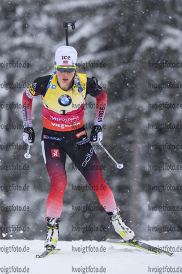 19.01.2019, xkvx, Biathlon IBU Weltcup Ruhpolding, Verfolgung Damen, v.l. Tiril Eckhoff (Norway) in aktion / in action competes