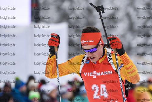 19.01.2019, xkvx, Biathlon IBU Weltcup Ruhpolding, Verfolgung Herren, v.l. Philipp Horn (Germany) in aktion / in action competes