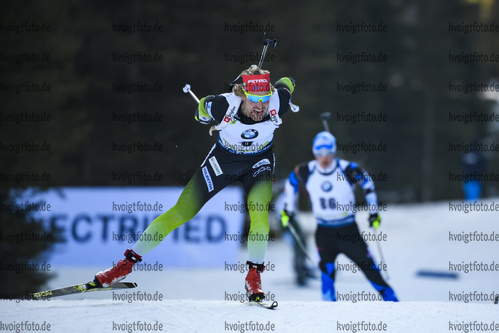 23.01.2019, xkvx, Biathlon IBU Weltcup Pokljuka, Einzel Herren, v.l. Klemen Bauer (Slovenia) in aktion / in action competes