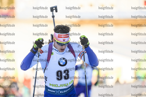 23.01.2019, xkvx, Biathlon IBU Weltcup Pokljuka, Einzel Herren, v.l. Michal Sima (Slovakia) in aktion / in action competes