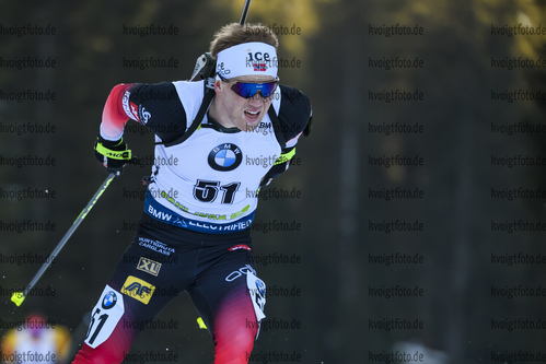 23.01.2019, xkvx, Biathlon IBU Weltcup Pokljuka, Einzel Herren, v.l. Johannes Dale (Norway) in aktion / in action competes