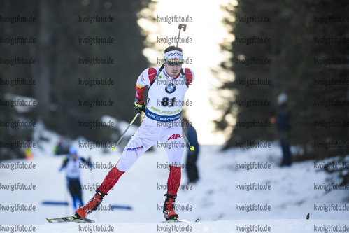 23.01.2019, xkvx, Biathlon IBU Weltcup Pokljuka, Einzel Herren, v.l. Grzegorz Guzik (Poland) in aktion / in action competes