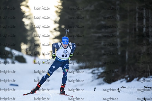 23.01.2019, xkvx, Biathlon IBU Weltcup Pokljuka, Einzel Herren, v.l. Lukas Hofer (Italy) in aktion / in action competes