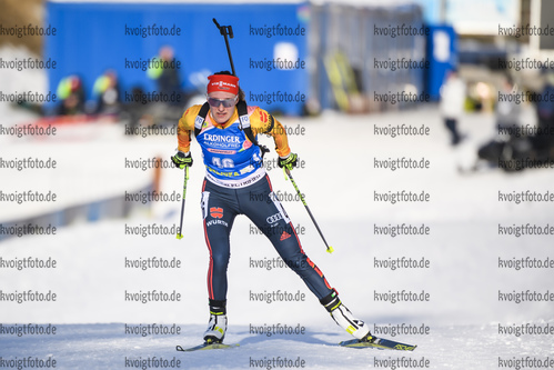24.01.2019, xkvx, Biathlon IBU Weltcup Pokljuka, Einzel Damen, v.l. Janina Hettich (Germany) in aktion / in action competes