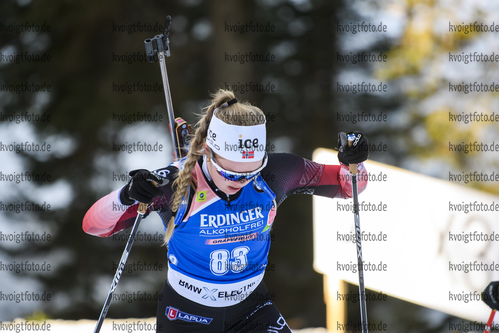 24.01.2019, xkvx, Biathlon IBU Weltcup Pokljuka, Einzel Damen, v.l. Karoline Erdal (Norway) in aktion / in action competes