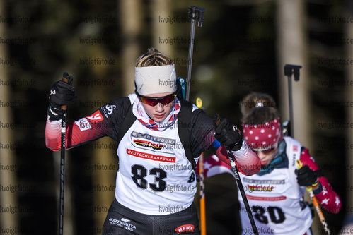 25.01.2020, xkvx, Biathlon DSV Deutschlandpokal Oberhof, Sprint - weiblich, v.l. Lena Muesse (Germany)  / 