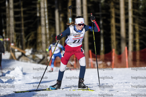 25.01.2020, xkvx, Biathlon DSV Deutschlandpokal Oberhof, Sprint - weiblich, v.l. Anna Wynne Berger (Germany)  / 