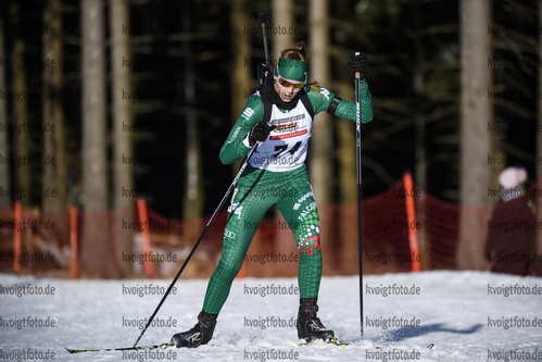 25.01.2020, xkvx, Biathlon DSV Deutschlandpokal Oberhof, Sprint - weiblich, v.l. Lea Nechwatal (Germany)  / 