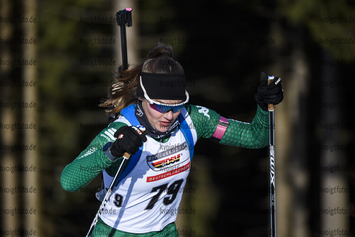 25.01.2020, xkvx, Biathlon DSV Deutschlandpokal Oberhof, Sprint - weiblich, v.l. Christina Benedetti (Germany)  / 