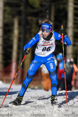25.01.2020, xkvx, Biathlon DSV Deutschlandpokal Oberhof, Sprint - weiblich, v.l. Jule Wollboldt (Germany)  / 