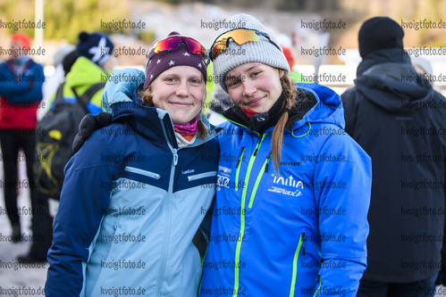 25.01.2020, xkvx, Biathlon DSV Deutschlandpokal Oberhof, Sprint - weiblich, v.l. Helene Baumgarten (Germany) und Luise Born (Germany)  / 