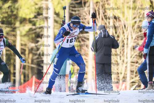25.01.2020, xkvx, Biathlon DSV Deutschlandpokal Oberhof, Sprint - maennlich, v.l. Linus Maier (Germany)  / 
