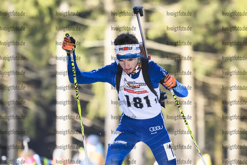 25.01.2020, xkvx, Biathlon DSV Deutschlandpokal Oberhof, Sprint - maennlich, v.l. Michael Arsan (Germany)  / 