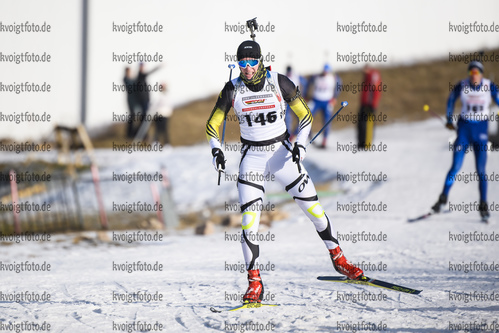 25.01.2020, xkvx, Biathlon DSV Deutschlandpokal Oberhof, Sprint - maennlich, v.l. Florian Baumann (Germany)  / 