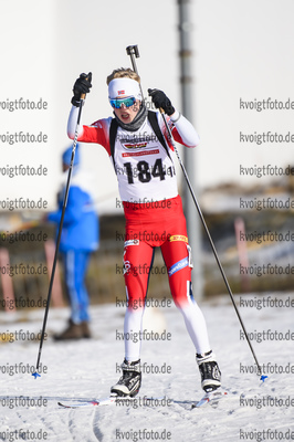 25.01.2020, xkvx, Biathlon DSV Deutschlandpokal Oberhof, Sprint - maennlich, v.l. Finn-Luis Tielke (Germany)  / 