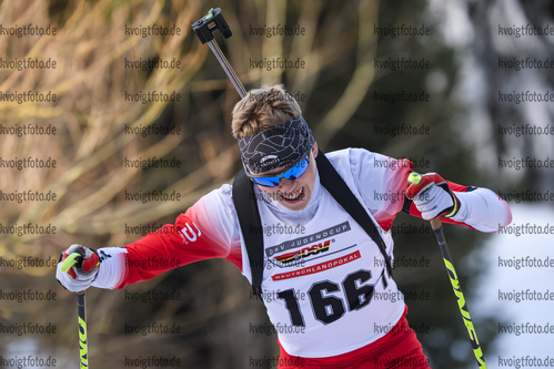 25.01.2020, xkvx, Biathlon DSV Deutschlandpokal Oberhof, Sprint - maennlich, v.l. Iven Hickmann (Germany)  / 