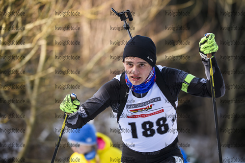 25.01.2020, xkvx, Biathlon DSV Deutschlandpokal Oberhof, Sprint - maennlich, v.l. Julius Hofmann (Germany)  / 