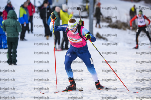 25.01.2020, xkvx, Biathlon DSV Deutschlandpokal Oberhof, Sprint - maennlich, v.l. Albert Engelmann (Germany)  / 
