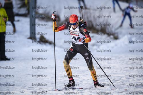 25.01.2020, xkvx, Biathlon DSV Deutschlandpokal Oberhof, Sprint - maennlich, v.l. Quentin Boettner (Germany)  / 