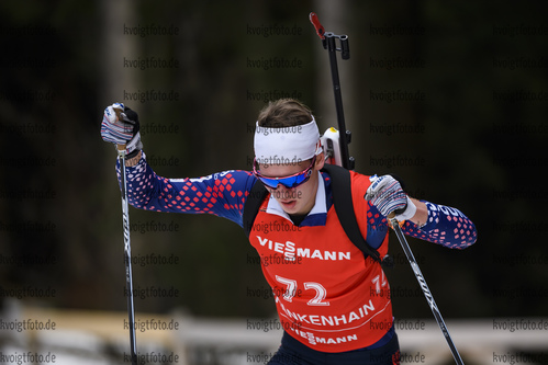 26.01.2020, xkvx, Biathlon DSV Deutschlandpokal Oberhof, Pursuit - maennlich, v.l. Darius Lodl (Germany)  / 