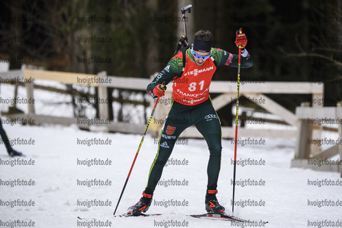 26.01.2020, xkvx, Biathlon DSV Deutschlandpokal Oberhof, Pursuit - maennlich, v.l. Johannes Donhauser (Germany)  / 
