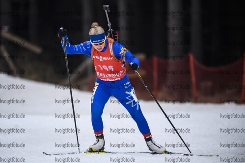 26.01.2020, xkvx, Biathlon DSV Deutschlandpokal Oberhof, Pursuit - weiblich, v.l. Stefanie Wild (Germany)  / 