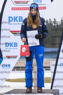 26.01.2020, xkvx, Biathlon DSV Deutschlandpokal Oberhof, Pursuit - weiblich, v.l. Iva Moric (Germany)  / 