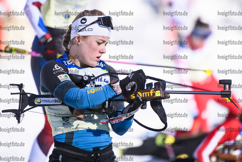 07.02.2020, xkvx, Biathlon IBU Cup Martell, Training Damen und Herren, v.l. Sophie Chauveau (France)  / 