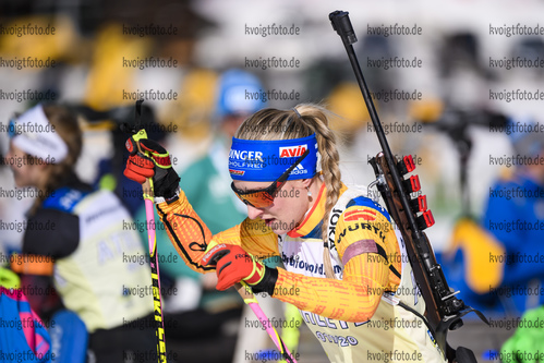 07.02.2020, xkvx, Biathlon IBU Cup Martell, Training Damen und Herren, v.l. Anna Weidel (Germany)  / 