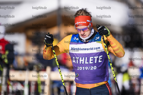 07.02.2020, xkvx, Biathlon IBU Cup Martell, Training Damen und Herren, v.l. Roman Rees (Germany)  / 