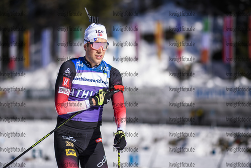 07.02.2020, xkvx, Biathlon IBU Cup Martell, Training Damen und Herren, v.l. Lars Helge Birkeland (Norway)  / 