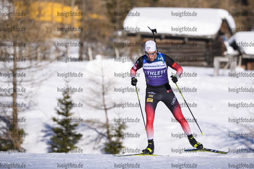 07.02.2020, xkvx, Biathlon IBU Cup Martell, Training Damen und Herren, v.l. Lars Helge Birkeland (Norway)  / 