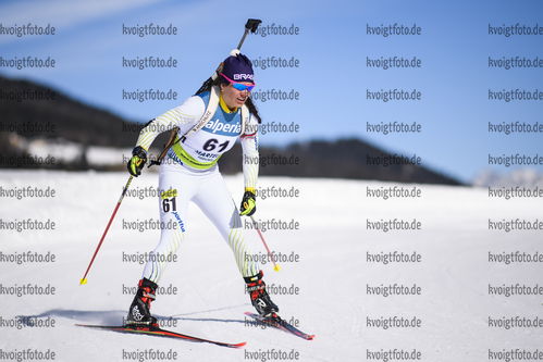 08.02.2020, xkvx, Biathlon IBU Cup Martell, Sprint Damen, v.l. Bruna De Moura (Brazil) in aktion / in action competes
